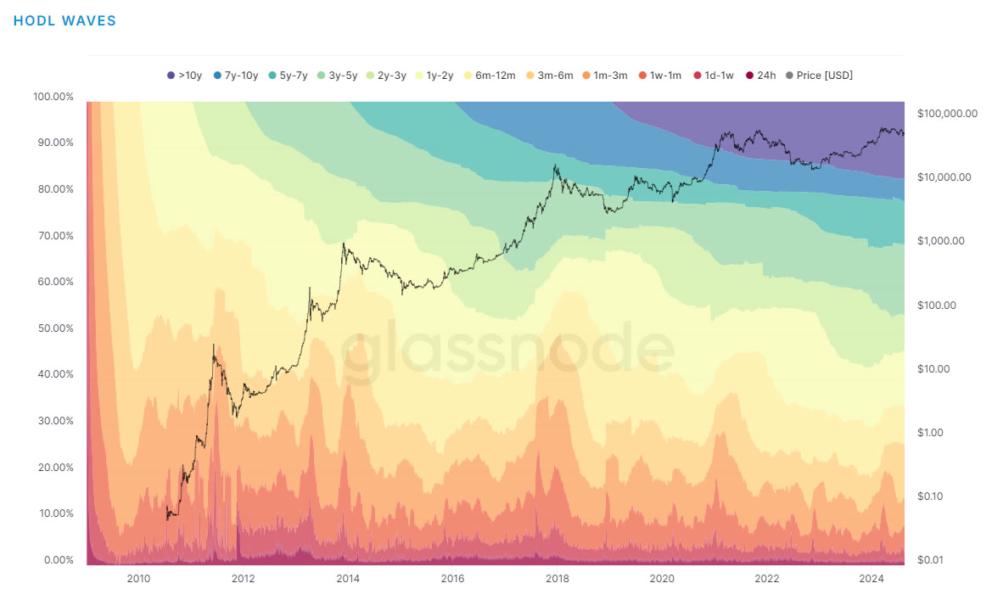 HODL Waves - Glassnode