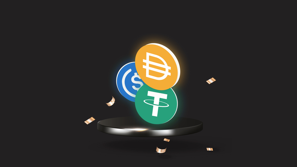 The top three stablecoins by market cap: USDT, USDC, DAI.  Image: Shutterstock