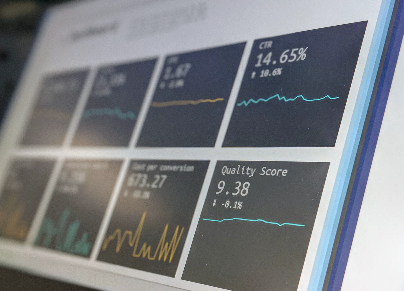 Dashboard of trends
