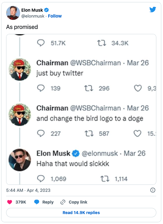 Elon Musk Tweet